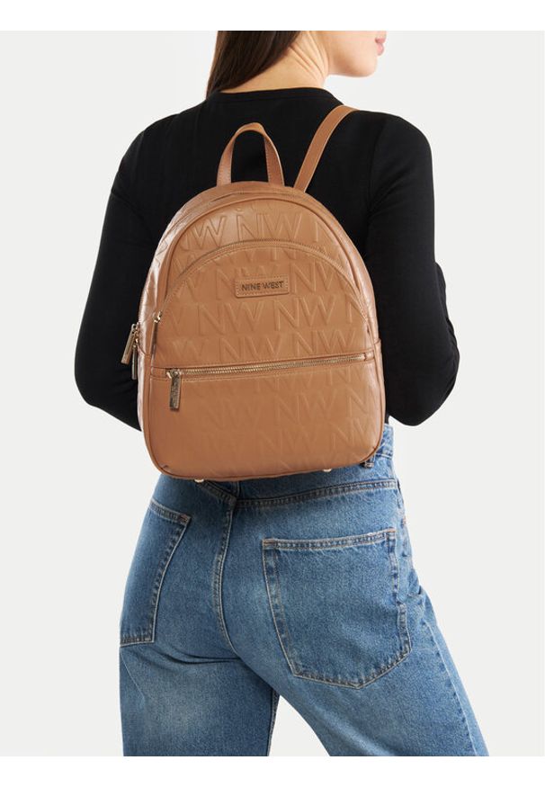 Nine West Plecak LX10046 Brązowy. Kolor: brązowy