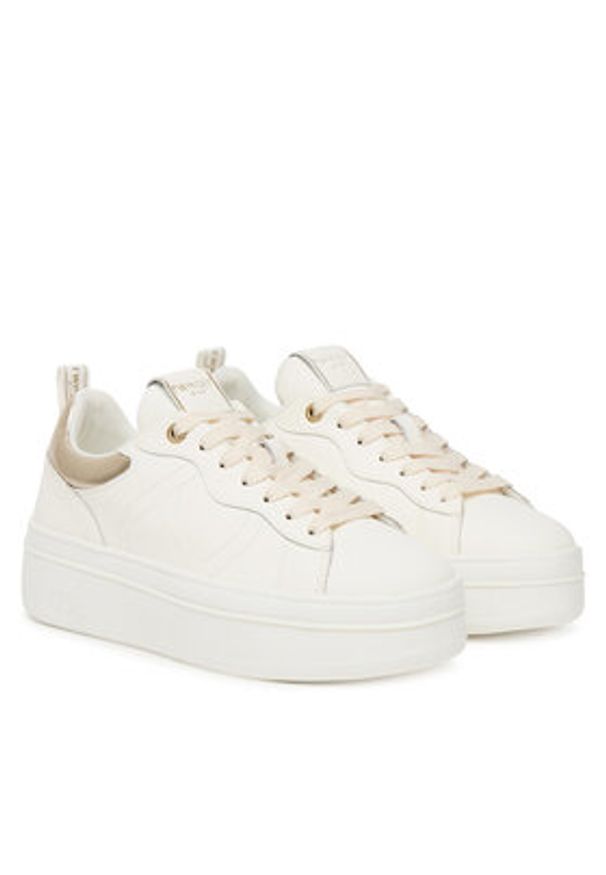 TwinSet - TWINSET Sneakersy 252TCP024 Biały. Kolor: biały. Materiał: skóra
