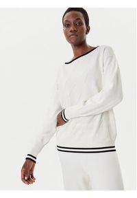 Liu Jo Sport Sweter TF5206 MS63L Écru Regular Fit. Materiał: syntetyk, wiskoza. Styl: sportowy #4
