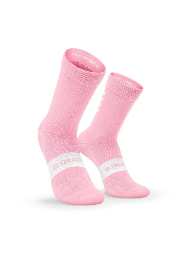 SIROKO - Skarpetki rowerowe Kolarstwo Siroko S1 Pink Agnello. Kolor: różowy. Materiał: nylon. Sport: kolarstwo