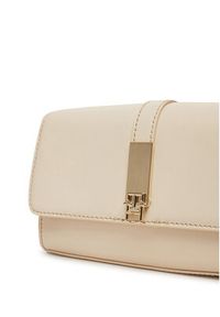 TOMMY HILFIGER - Tommy Hilfiger Torebka Th Heritage Mini Crossover Chain AW0AW17222 Beżowy. Kolor: beżowy. Materiał: skórzane