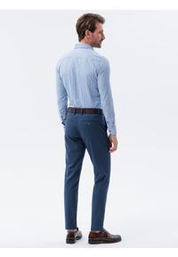 Ombre Clothing - Koszula męska z długim rękawem - jasnoniebieska K588 - M. Kolor: niebieski. Materiał: bawełna, poliester. Długość rękawa: długi rękaw. Długość: długie #5