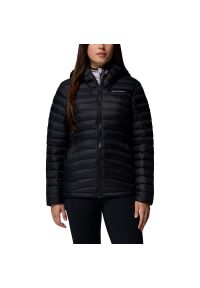 columbia - Kurtka damska Columbia Corelite 2133521010 - czarna. Okazja: na co dzień. Typ kołnierza: kaptur. Kolor: czarny. Materiał: puch, nylon, materiał. Wzór: aplikacja. Sezon: zima. Styl: casual #1