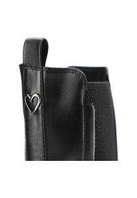 Czarna Kozaki Marco Tozzi Ocieplane Buty Damskie. Kolor: czarny. Materiał: wełna, jeans, syntetyk, skóra ekologiczna, futro. Sezon: zima. Obcas: na obcasie. Styl: klasyczny, elegancki. Wysokość obcasa: średni #8