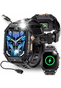 Smartwatch JG Smart SMARTWATCH MĘSKI MILITARNY WODOODPORNY ROZMOWY POLSKIE MENU AMOLED 1000mAh. Rodzaj zegarka: smartwatch. Styl: militarny #1