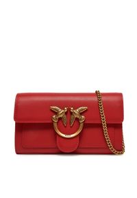 Pinko - PINKO Torebka Love One Wallet C PE 25 PLTT 100062 A0GK Czerwony. Kolor: czerwony. Materiał: skórzane