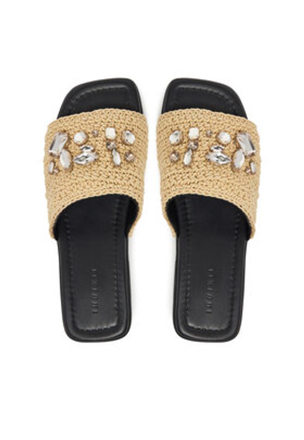 Inuikii Klapki Woven Strap Stones 70104-367 705 Beżowy. Kolor: beżowy. Materiał: materiał