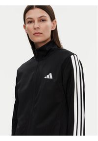 Adidas - adidas Bluza Tricot 3-Stripes JC8889 Czarny Regular Fit. Kolor: czarny. Materiał: syntetyk #4