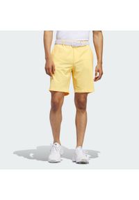 Adidas - Ultimate365 8.5-Inch Golf Shorts. Kolor: żółty. Materiał: materiał. Sport: golf