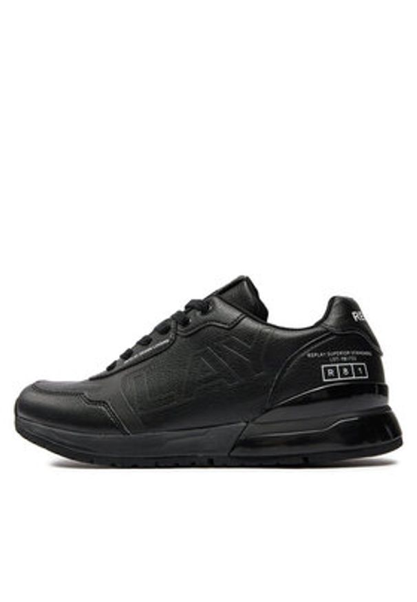 Replay Sneakersy GMS1C.000.C0033S Czarny. Kolor: czarny. Materiał: skóra
