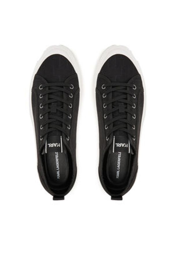 Karl Lagerfeld - KARL LAGERFELD Trampki Kampus Max V KL50526 Czarny. Kolor: czarny. Materiał: materiał