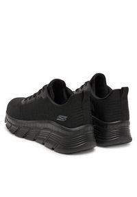 skechers - Skechers Sneakersy Bobs B Flex Hi-Flying Hi 117385/BBK Czarny. Kolor: czarny. Materiał: materiał #4