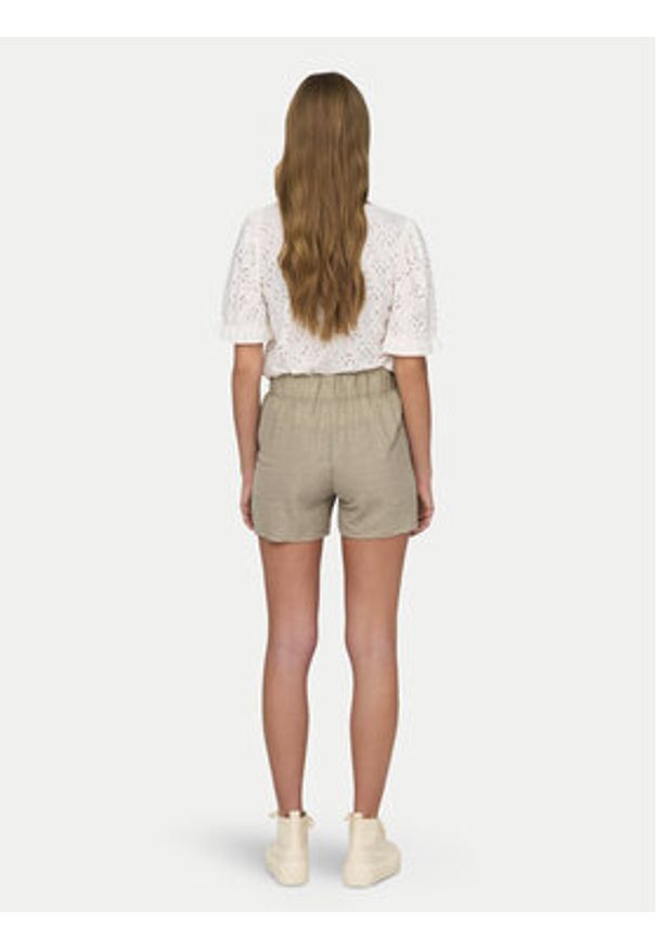 JDY Szorty materiałowe Birdie Geggo 15320995 Beżowy Regular Fit. Kolor: beżowy. Materiał: syntetyk, wiskoza