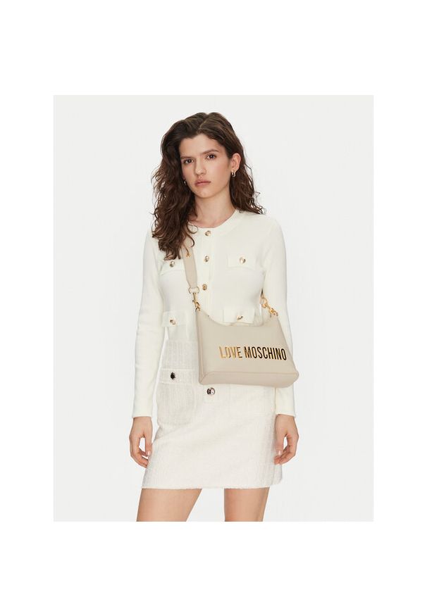 Love Moschino - Torebka LOVE MOSCHINO. Kolor: kremowy