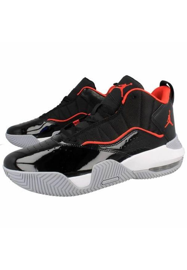 Buty koszykarskie męskie Nike Jordan Stay Loyal. Zapięcie: sznurówki. Kolor: czarny. Materiał: materiał, tkanina, syntetyk. Szerokość cholewki: normalna. Sport: koszykówka
