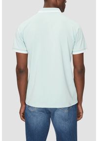 Guess - GUESS Zielone męskie polo Pique, Rozmiar M. Typ kołnierza: polo. Kolor: zielony #5