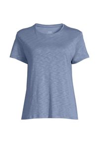 CASALL - Koszulka Damska Sportowa Casall Soft Texture Tee Lekka Treningowa. Kolor: niebieski. Sport: joga i pilates