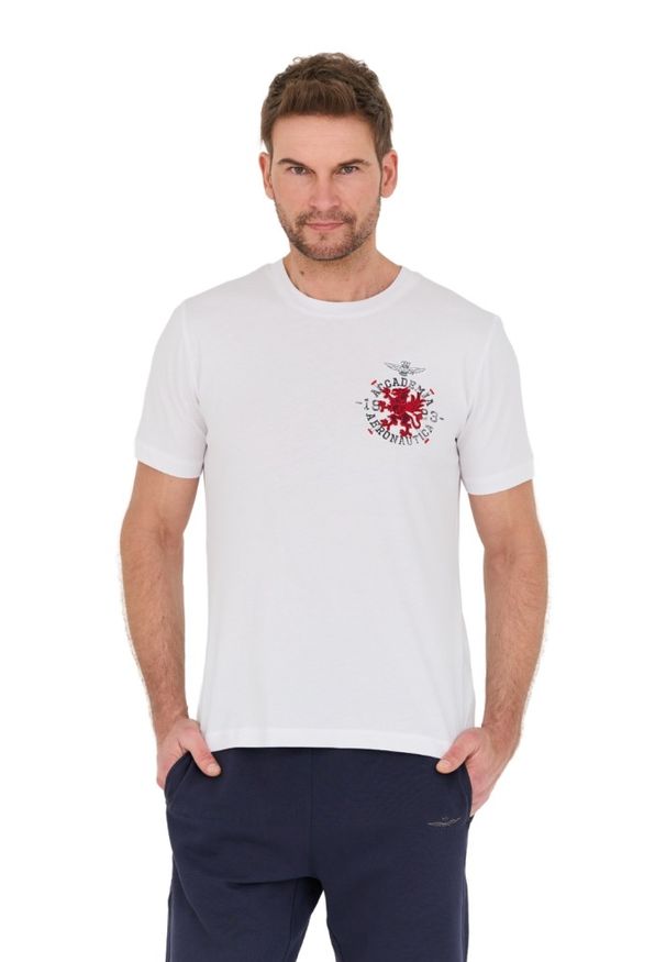 Aeronautica Militare - AERONAUTICA MILITARE Biały t-shirt M.C.. Kolor: biały