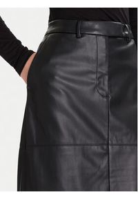 Calvin Klein Spódnica z imitacji skóry LV044D651G Czarny Regular Fit. Kolor: czarny. Materiał: skóra #3