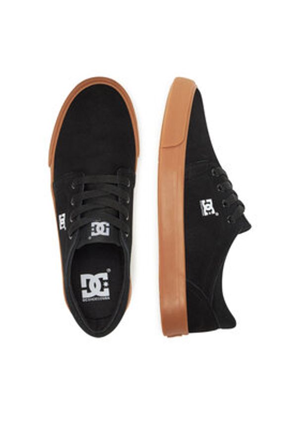 DC Tenisówki SS25-3C015 Czarny. Kolor: czarny. Materiał: nubuk, skóra