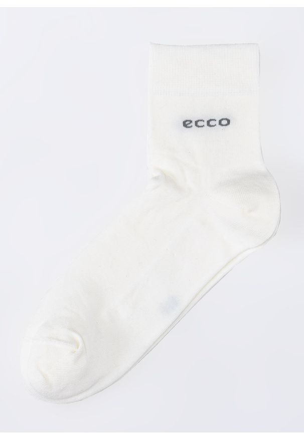 ecco - Skarpety Unisex ECCO LONGLIFE ANKLE CUT. Kolor: biały. Materiał: bawełna, elastan, poliamid, materiał, włókno