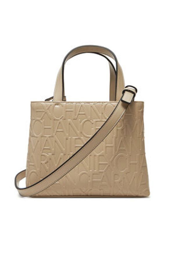 Armani Exchange Torebka 942647 CC793 U1092 Beżowy. Kolor: beżowy. Materiał: skórzane