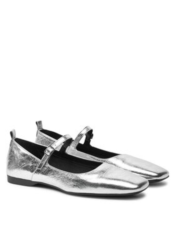 Vagabond Shoemakers Baleriny Delia 5307-483-79 Srebrny. Kolor: srebrny. Materiał: skóra