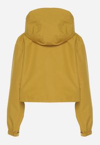 Born2be - Żółta Kurtka Oversize z Nieodpinanym Kapturem i Kieszeniami Firlio. Okazja: na co dzień. Kolor: żółty. Materiał: jeans. Długość rękawa: długi rękaw. Długość: długie. Styl: casual, elegancki, klasyczny #5