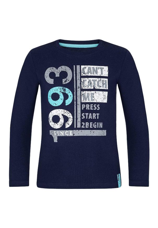 ZONE PERFECT - Glemo Koszulka dziecięca z długim rękawem 116 – 100% bawełna. Kolor: niebieski, wielokolorowy. Materiał: bawełna. Długość rękawa: długi rękaw. Długość: długie