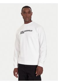Karl Lagerfeld Jeans Bluza A1M20001 Biały Regular Fit. Kolor: biały. Materiał: bawełna #1