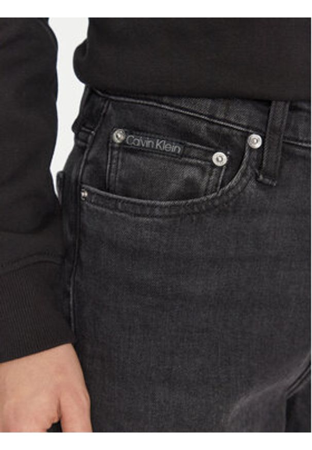 Calvin Klein Jeans Jeansy J20J224518 Czarny Mom Fit. Kolor: czarny