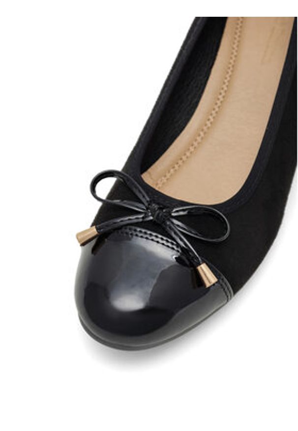 Clara Barson Czółenka LS6032-02 Czarny. Kolor: czarny. Materiał: materiał