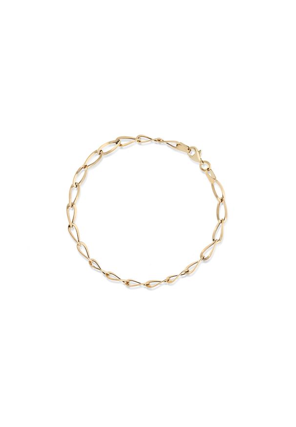 W.KRUK - Bransoletka złota. Materiał: złote. Kolor: złoty. Wzór: ze splotem