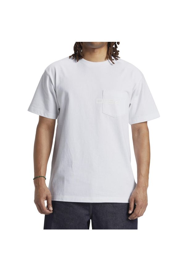 Podkoszulek DC Shoes 1994 Short Sleeve Knit, Mężczyźni. Kolor: biały. Materiał: materiał, bawełna