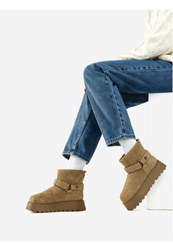 G-Star RAW - G-Star Raw Śniegowce CEO-ZEHRA-01 Beżowy. Kolor: beżowy. Materiał: skóra, zamsz