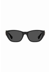 MOSCHINO - Moschino okulary przeciwsłoneczne damskie kolor czarny. Kolor: czarny #3