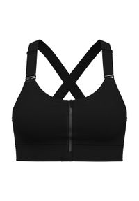 Biustonosz treningowy Under Armour Infinity High Zip 2.0. Kolor: czarny. Sport: fitness