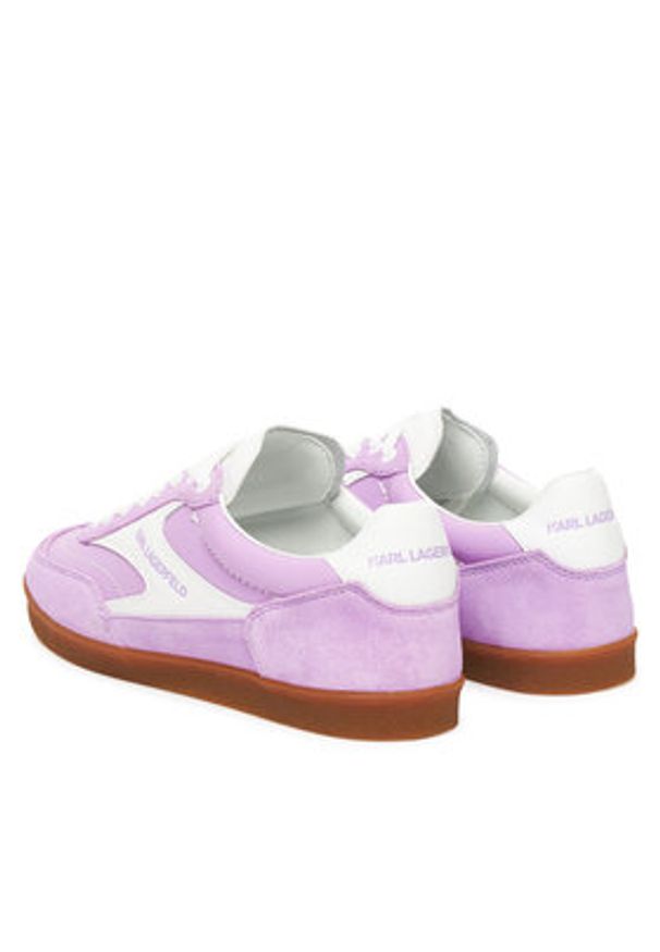 Karl Lagerfeld - KARL LAGERFELD Sneakersy KL63855 Różowy. Kolor: różowy. Materiał: skóra
