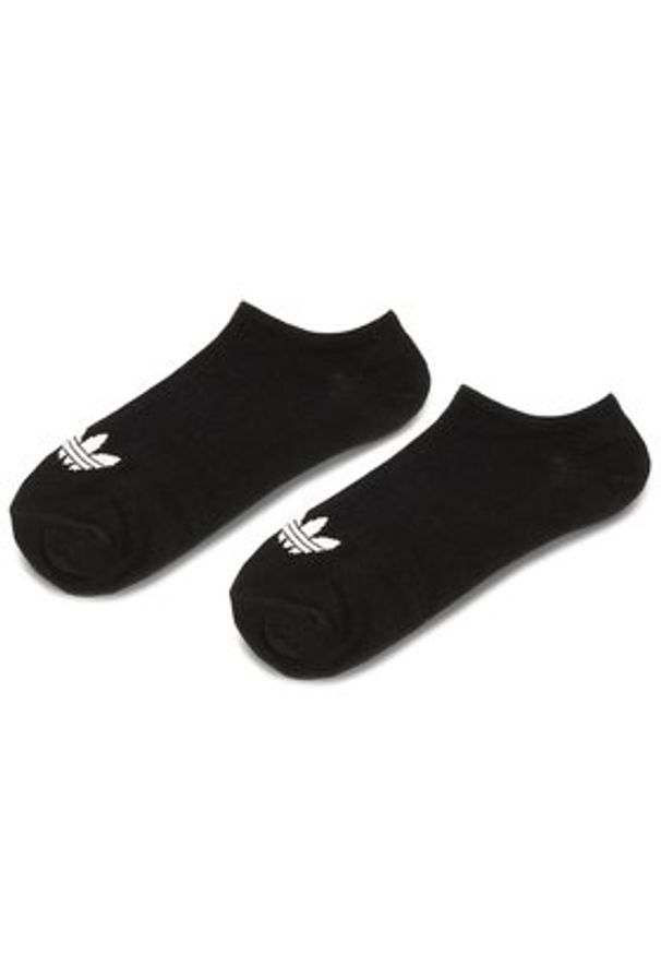 Adidas - adidas Zestaw 3 par niskich skarpet unisex Trefoil Liner S20274 Czarny. Kolor: czarny. Materiał: materiał
