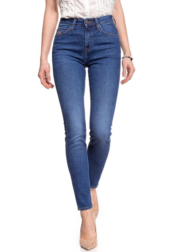 Lee - SPODNIE LEE DAMSKIE SCARLETT HIGH TRUE BLUE L31AROPB 112106998. Stan: podwyższony