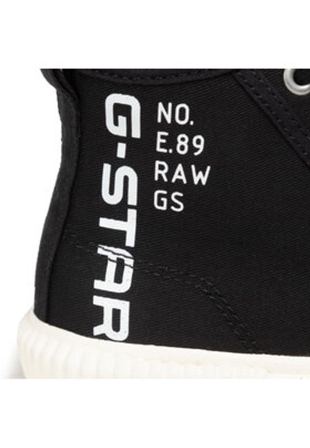 G-Star RAW - G-Star Raw Trampki Noril Mid Cvs Lgo W 2211 029705 Czarny. Kolor: czarny. Materiał: materiał