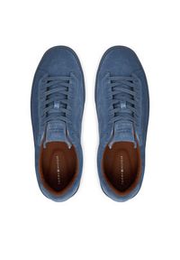 TOMMY HILFIGER - Tommy Hilfiger Sneakersy Park Premium Suede FM0FM05829 Niebieski. Kolor: niebieski. Materiał: zamsz, skóra #6