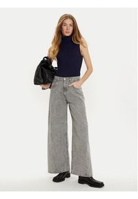 ViCOLO Jeansy DS0004 Szary Wide Leg. Kolor: szary