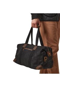 QUADRA - Heritage Leather Accents Holdall. Kolor: czarny. Sport: fitness