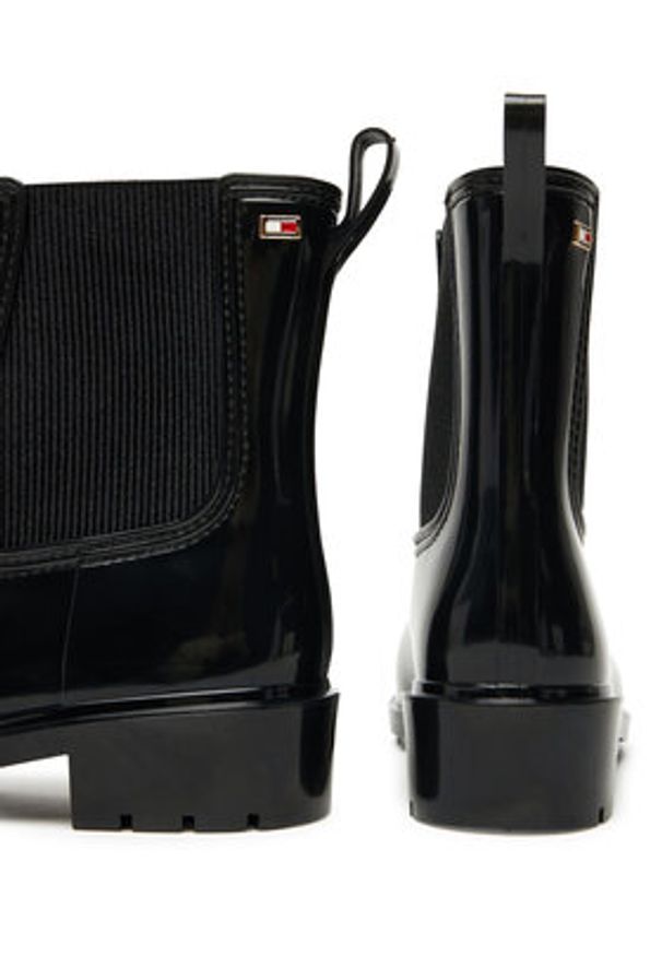 TOMMY HILFIGER - Tommy Hilfiger Kalosze Flag Hardware FW0FW08966 Czarny. Kolor: czarny. Materiał: syntetyk