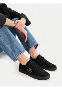 Eva Minge Sneakersy EO-ELLA-WSDR13670-1 Czarny. Kolor: czarny. Materiał: materiał #1