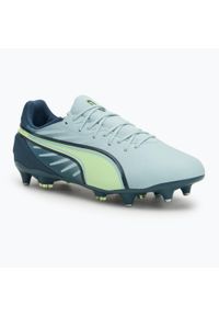 Puma - Buty piłkarskie męskie PUMA King Match MxSG ed dew/fizzy apple. Kolor: niebieski. Sport: piłka nożna