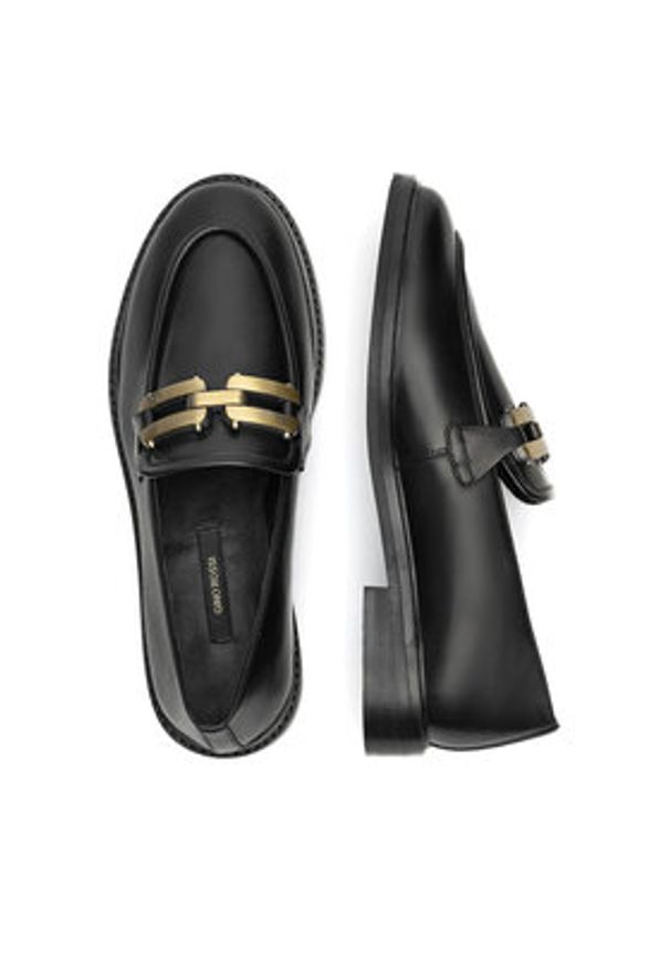 Gino Rossi Loafersy PATTY-02W1-010 Czarny. Kolor: czarny. Materiał: skóra