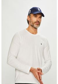 Polo Ralph Lauren - Longsleeve. Okazja: na co dzień. Typ kołnierza: polo. Kolor: biały. Materiał: bawełna, dzianina. Długość rękawa: długi rękaw. Wzór: gładki. Styl: casual #5