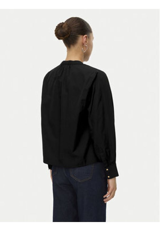 Vero Moda Bluzka Fanni 10336937 Czarny Loose Fit. Kolor: czarny. Materiał: bawełna
